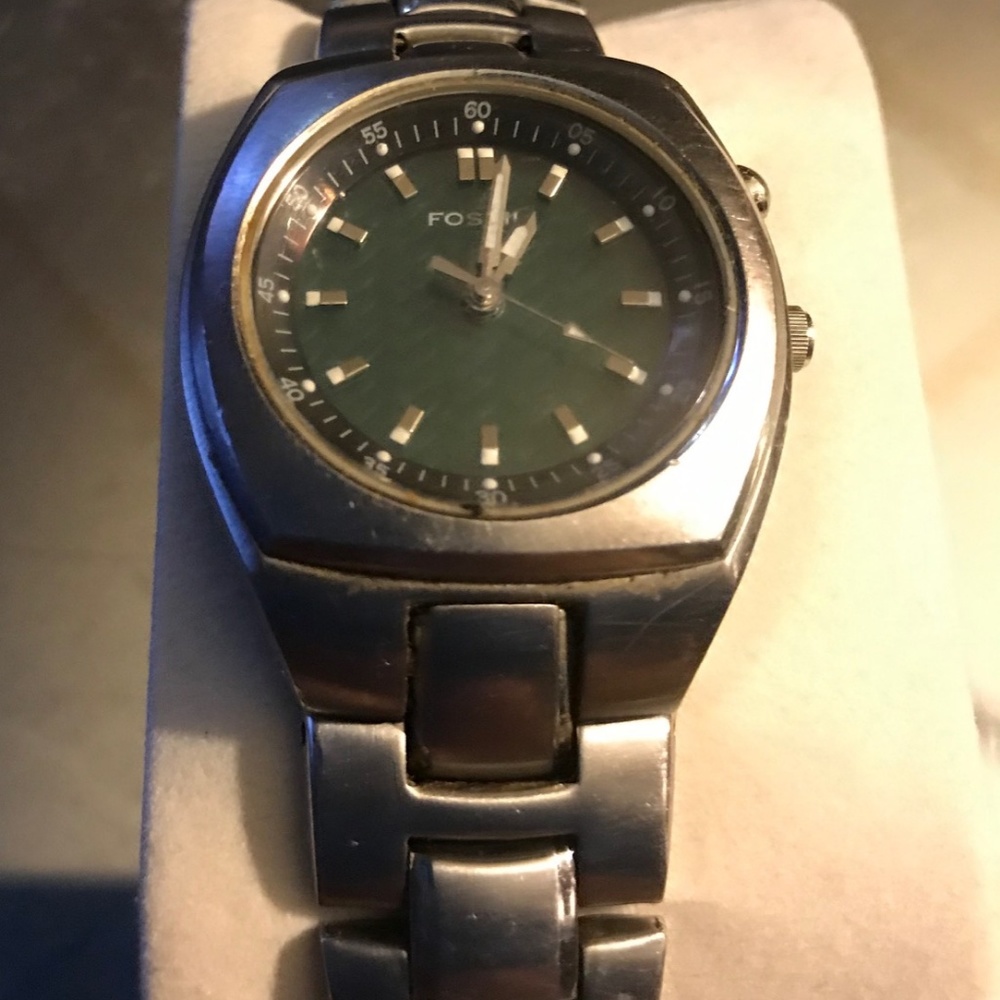 Functioning Fossil Blue Watch - image 3